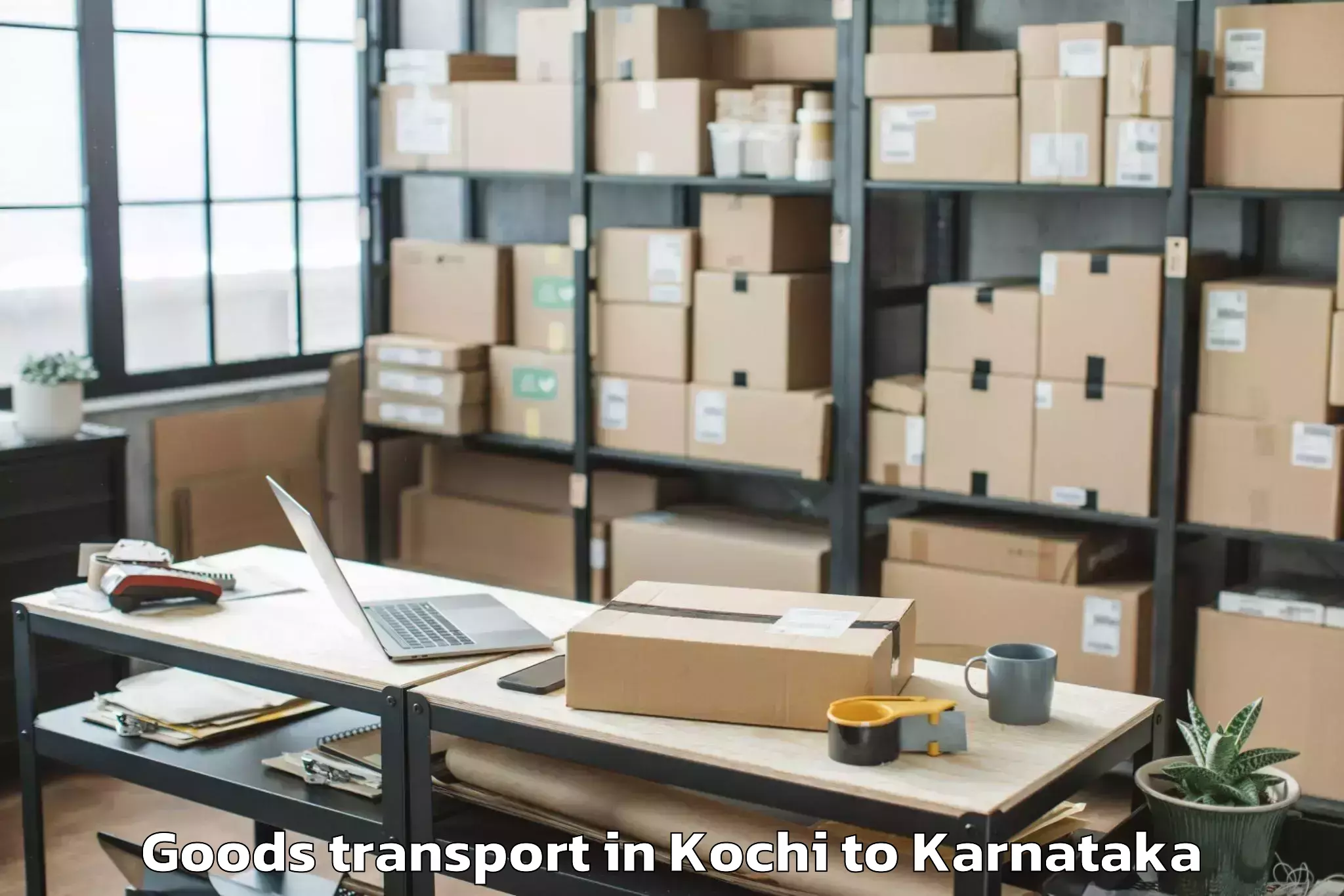 Top Kochi to Karempudi Goods Transport Available